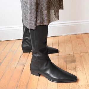 Vagabond Black calf booties